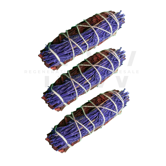 4" Dragon's Blood +Lavender Smudge Sage Sticks -Retail