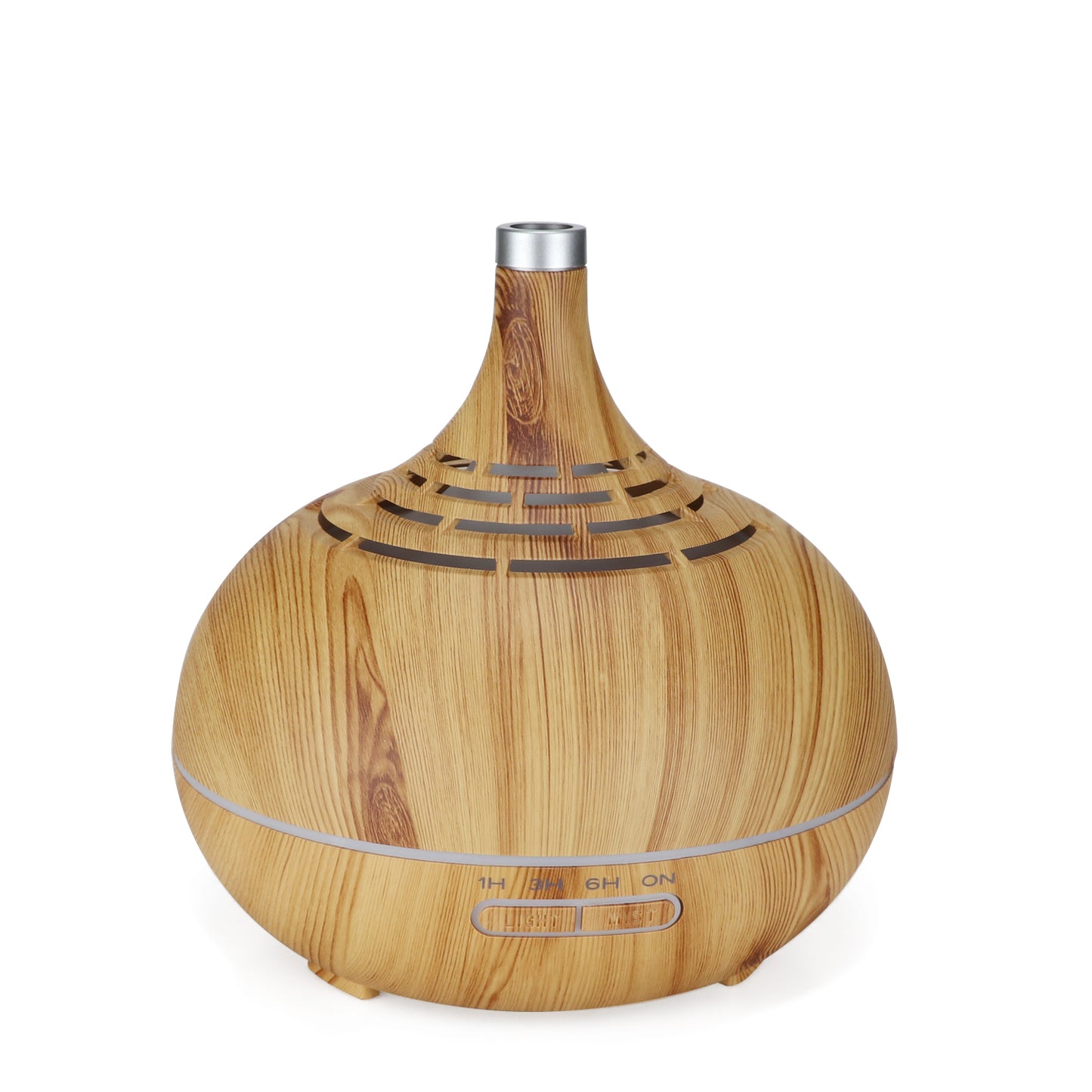 All Light Wood Metal Tip Cylinder Aroma Ultrasonic Diffuser -400ml (EDF-33L)