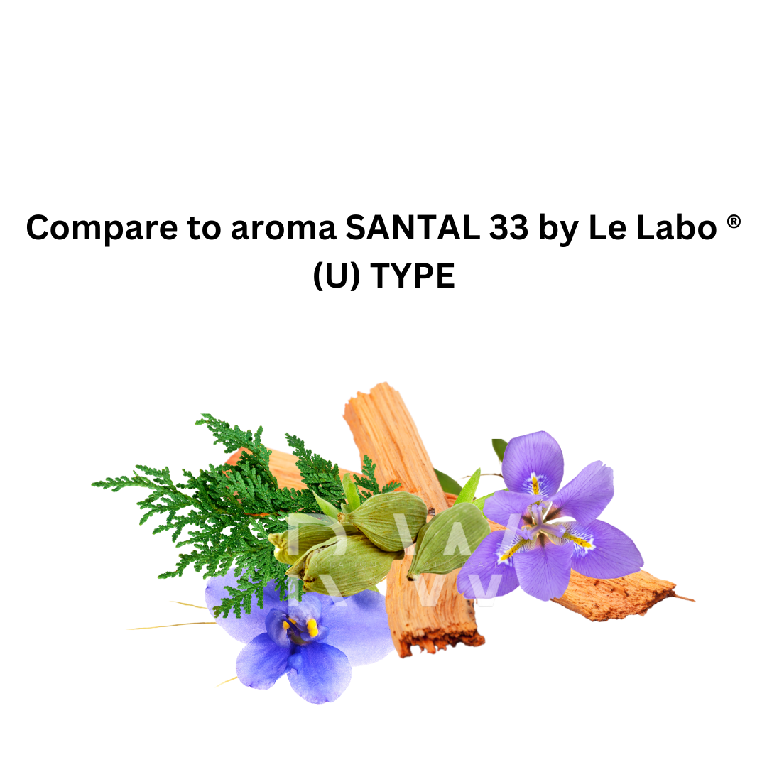 Compare to aroma Santal 33 (U) by Le Labo ® ~ Body Oil Type