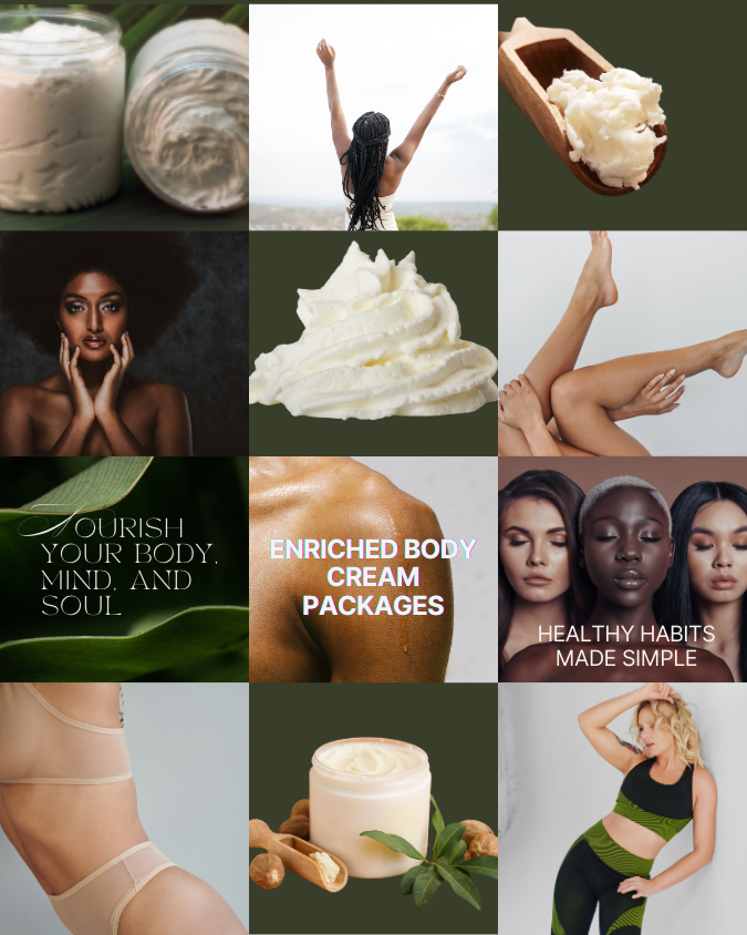 Enriched Whipped Body Butter 24ct Pkg 8OZ (Wholesale) -4 Fragrances (6ct Fragrance #4)
