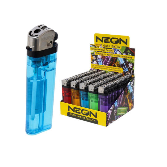 Neon Gas Lighters -50pk (Wholesale)