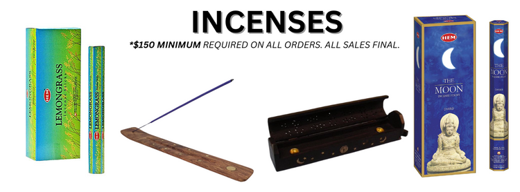 WHOLESALE INCENSE, PALO SANTO & SMUDGE STICKS