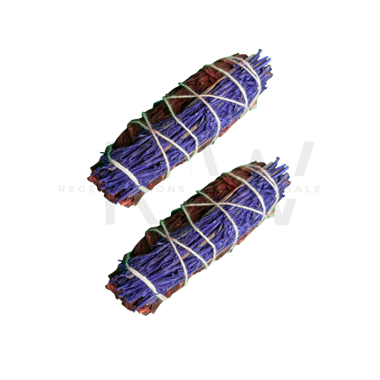 4" Dragon's Blood +Lavender Smudge Sage Sticks -Retail