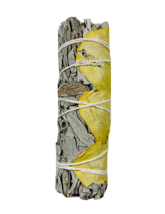 Yellow Rose 4" Smudge Sage Sticks (Wholesale)